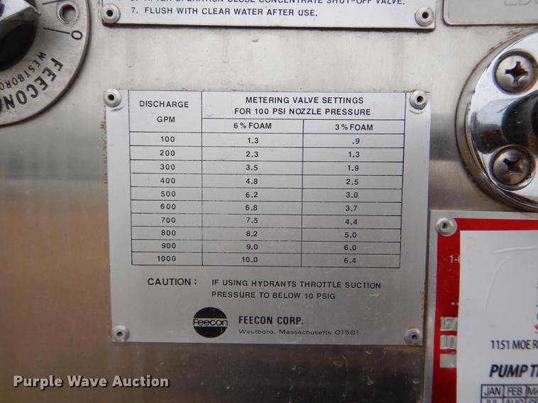 image for item DD8998 1990 E-one fire truck