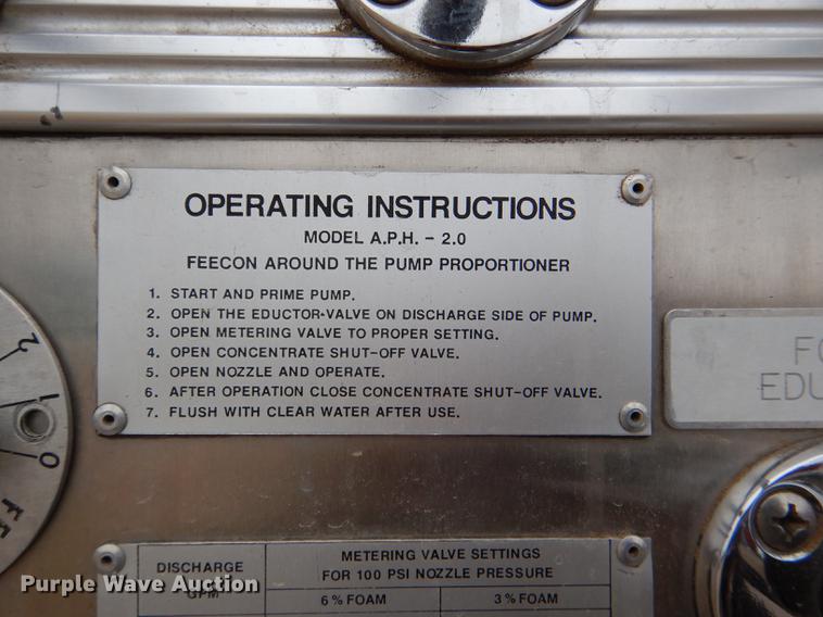 image for item DD8998 1990 E-one fire truck