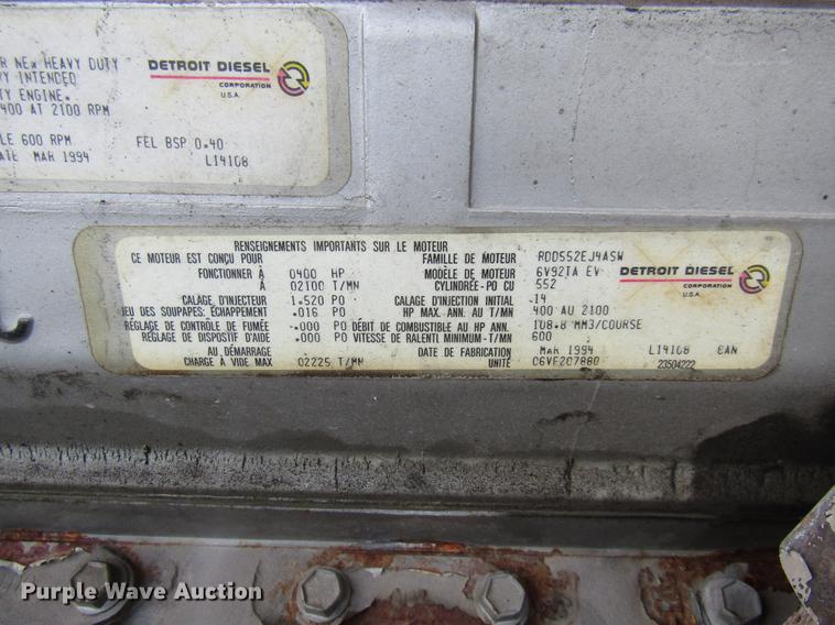 image for item DE5929 1994 Seagrave fire truck