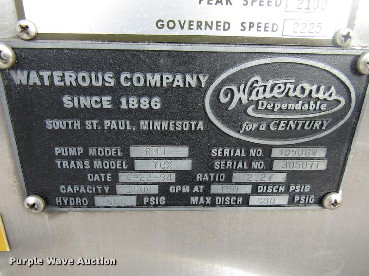 image for item DE5929 1994 Seagrave fire truck