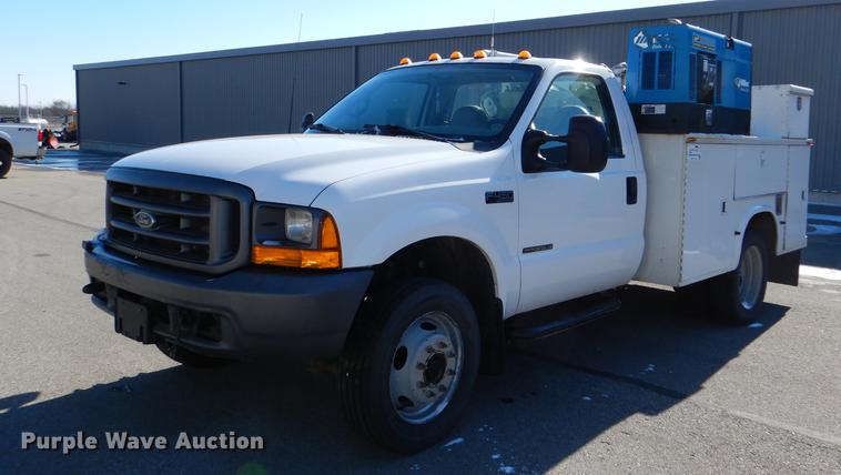 image for item DF1601 1999 Ford F450 Super Duty service truck with crane