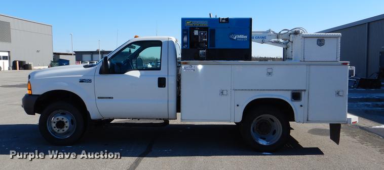 image for item DF1601 1999 Ford F450 Super Duty service truck with crane