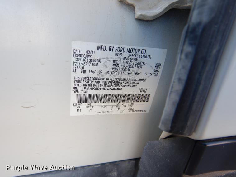 image for item DF1608 2011 Ford Explorer SUV