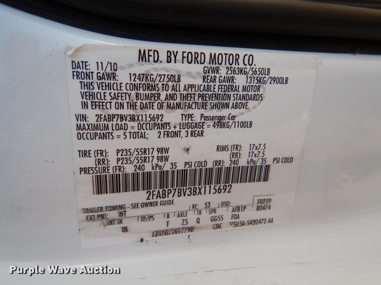 image for item DF1618 2011 Ford Crown Victoria Police Interceptor