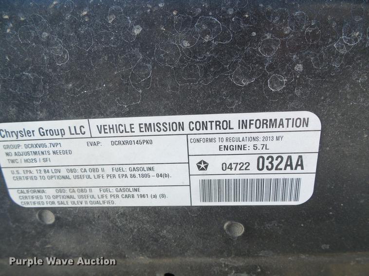 image for item DF2825 2013 Dodge Charger Police