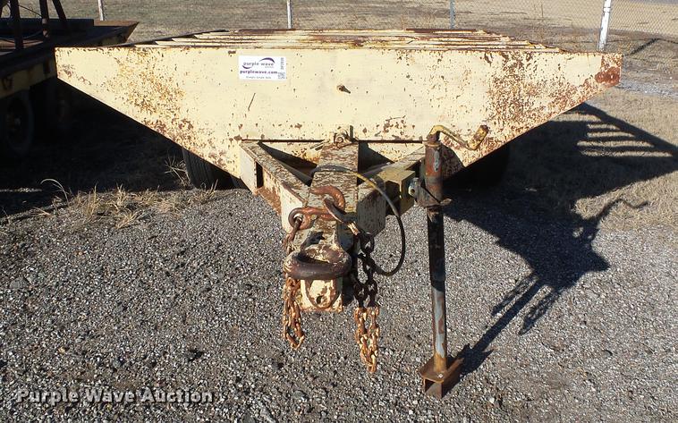 image for item DF2836 1970 shop built tilt deck equipment trailer