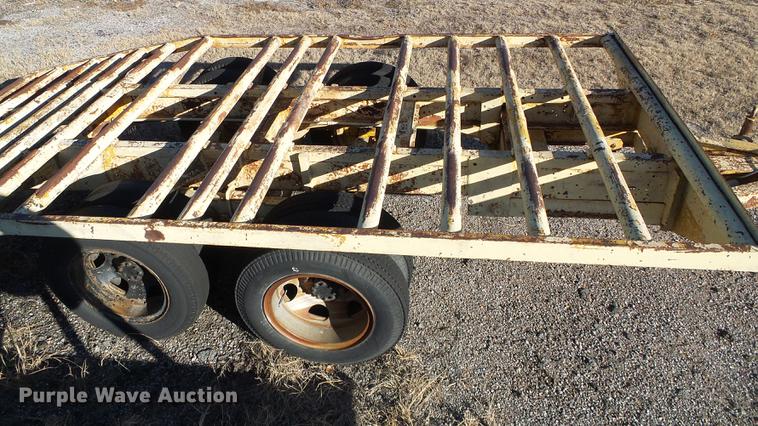 image for item DF2836 1970 shop built tilt deck equipment trailer