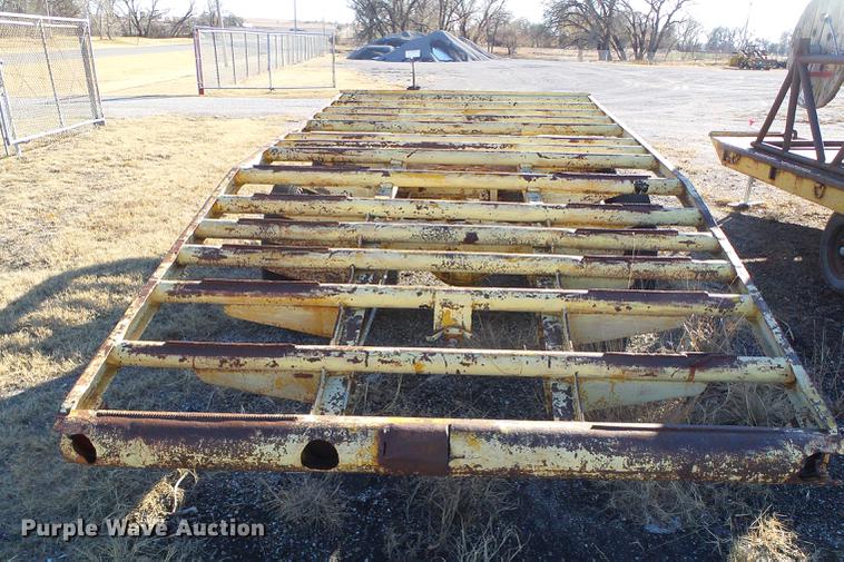 image for item DF2836 1970 shop built tilt deck equipment trailer