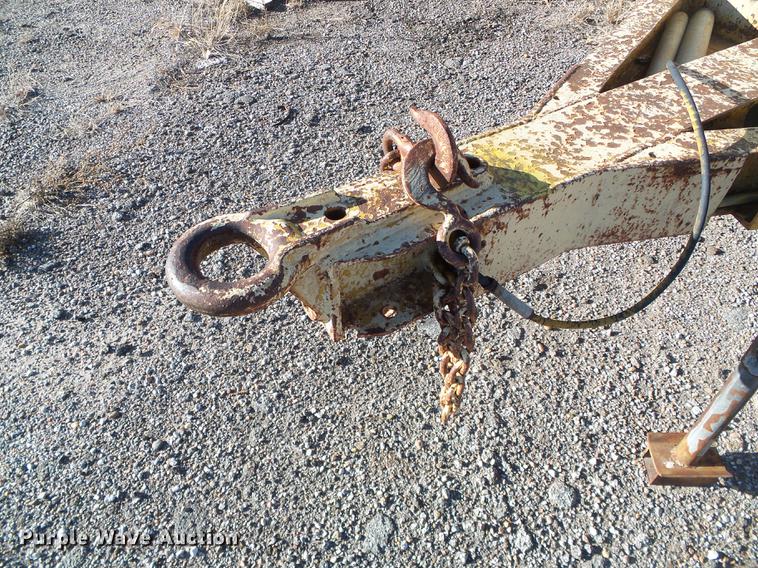 image for item DF2836 1970 shop built tilt deck equipment trailer