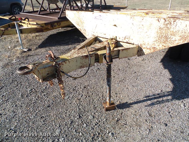 image for item DF2836 1970 shop built tilt deck equipment trailer