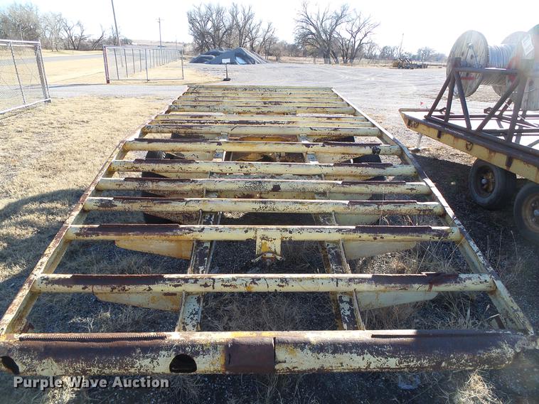 image for item DF2836 1970 shop built tilt deck equipment trailer