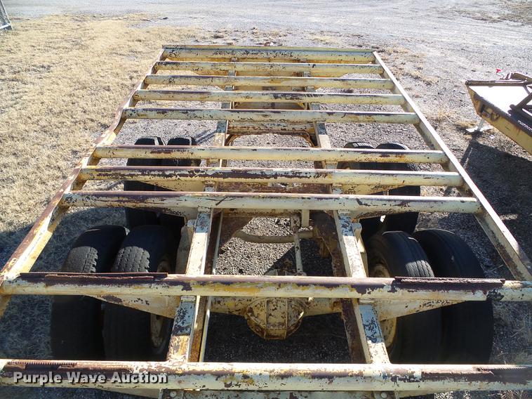 image for item DF2836 1970 shop built tilt deck equipment trailer