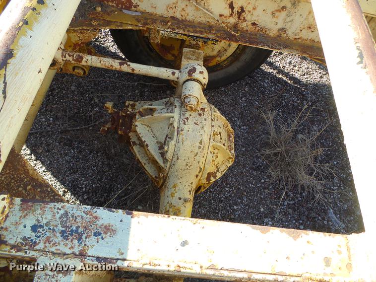 image for item DF2836 1970 shop built tilt deck equipment trailer