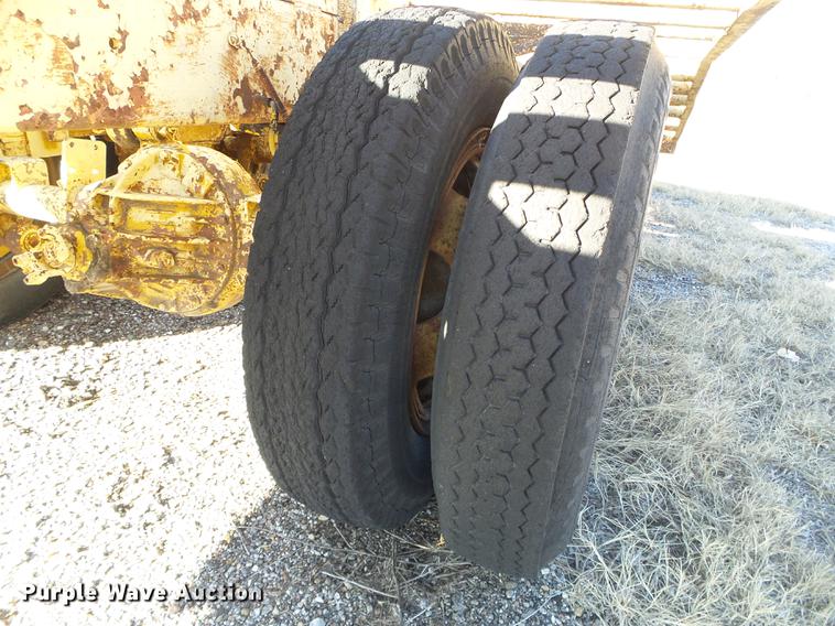 image for item DF2836 1970 shop built tilt deck equipment trailer