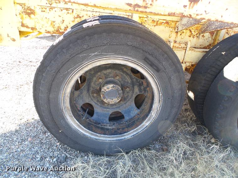 image for item DF2836 1970 shop built tilt deck equipment trailer