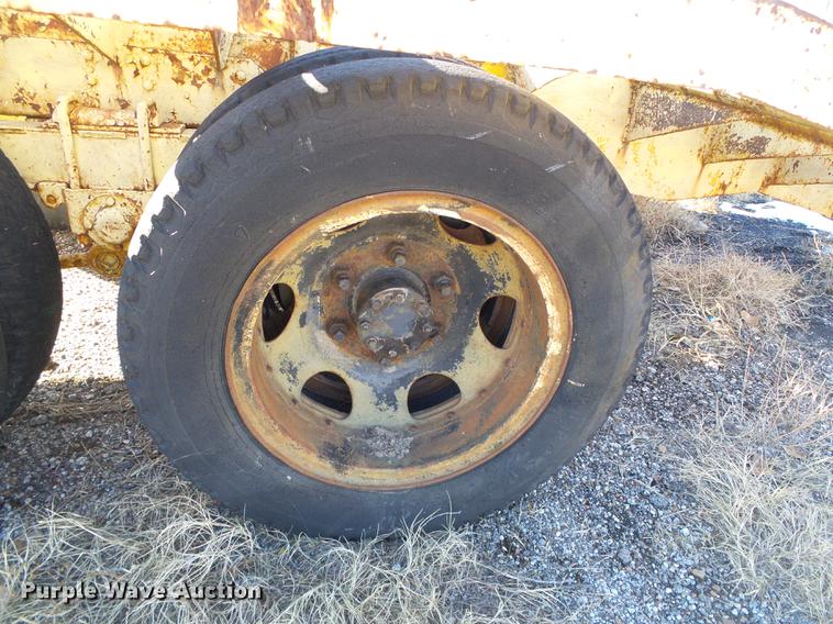 image for item DF2836 1970 shop built tilt deck equipment trailer