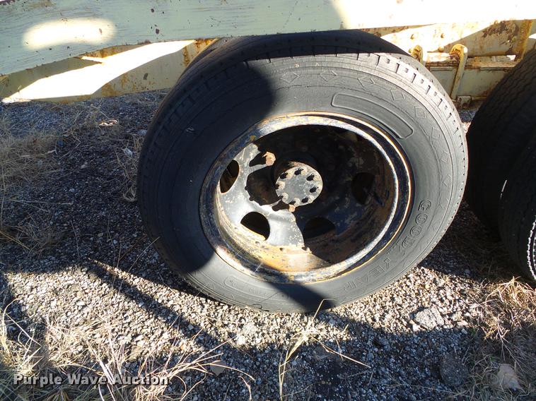 image for item DF2836 1970 shop built tilt deck equipment trailer