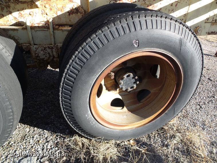 image for item DF2836 1970 shop built tilt deck equipment trailer