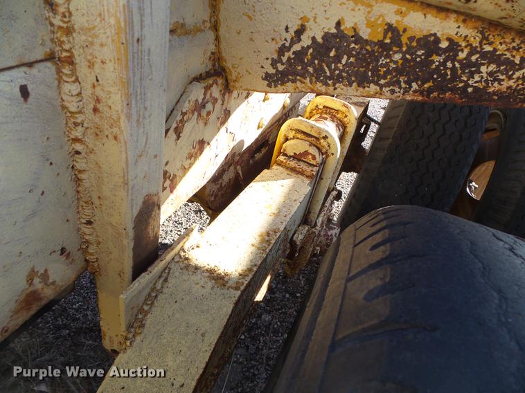 image for item DF2836 1970 shop built tilt deck equipment trailer