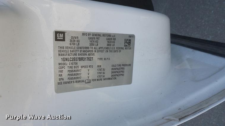 image for item DG2799 2011 Chevrolet Tahoe Police SUV