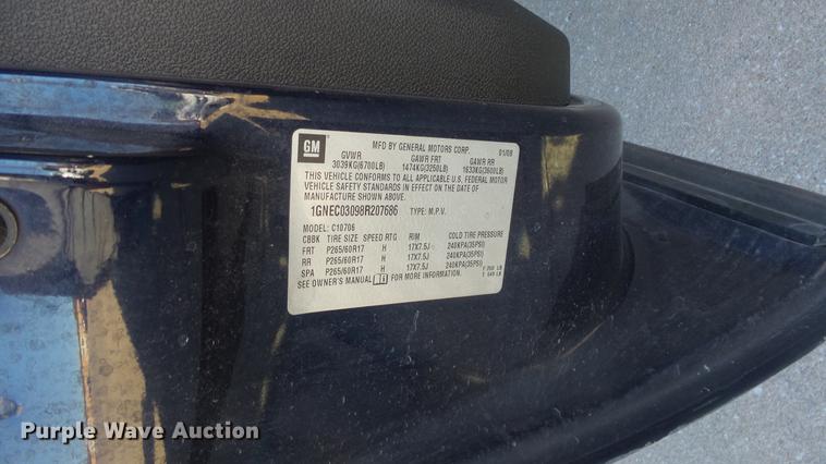 image for item DG2800 2008 Chevrolet Tahoe Police SUV