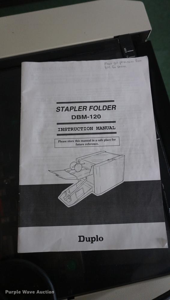 image for item DI9271 Duplo DBM-120 dynamic booklet maker