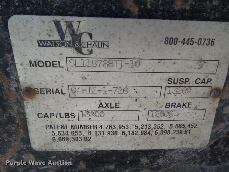 image for item DZ9497 Watson Chalin tag axle