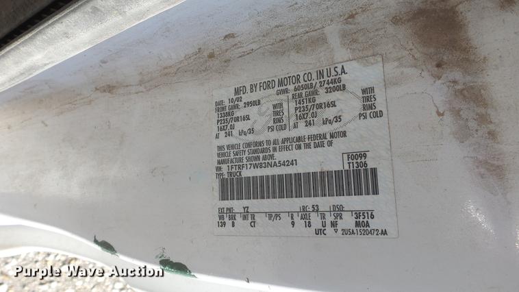 image for item EH9124 2003 Ford F150 pickup truck