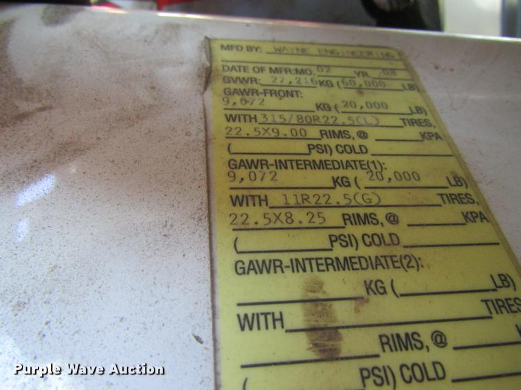 image for item EU9531 2008 American Lafrance Condor refuse truck