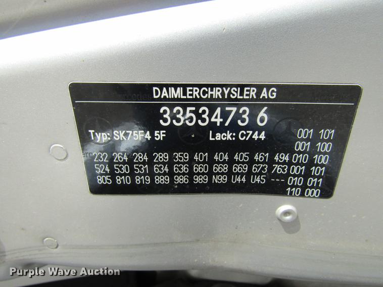 image for item EU9534 2005 Mercedes Benz SL500