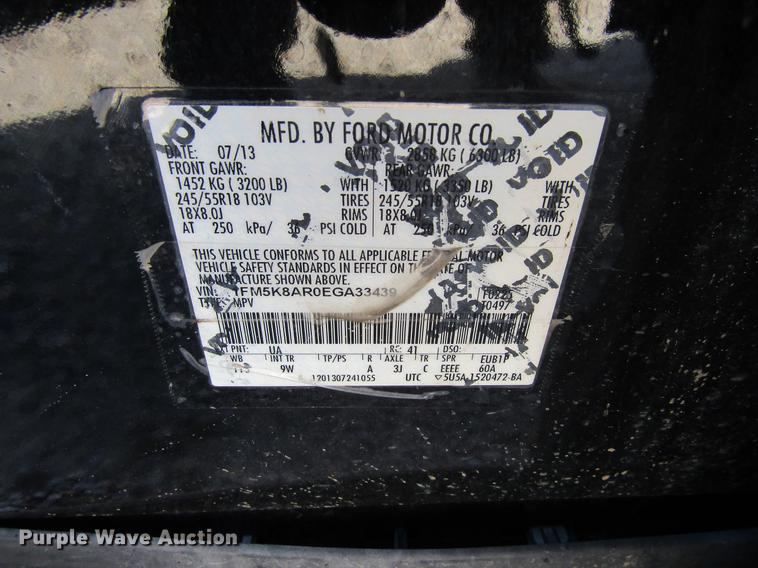 image for item EU9535 2014 Ford Explorer Police SUV