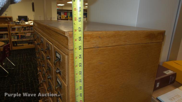 image for item FI9374 (2) wood index card cabinets