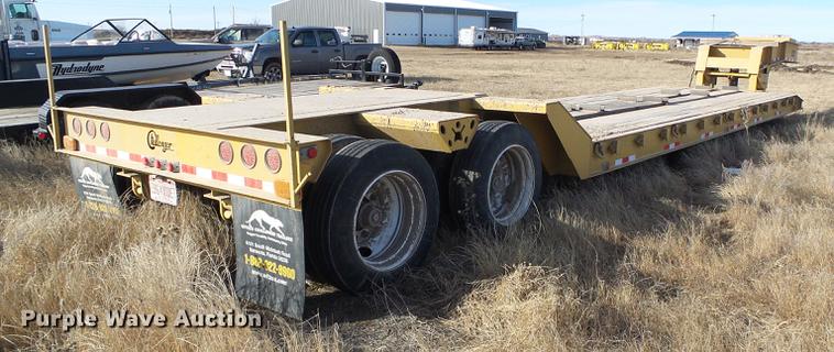 image for item DF2851 2016 Witzco Challenger RG-35 lowboy equipment trailer