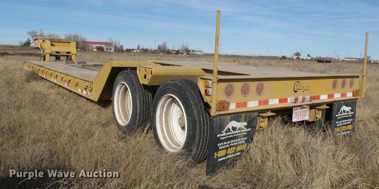 image for item DF2851 2016 Witzco Challenger RG-35 lowboy equipment trailer