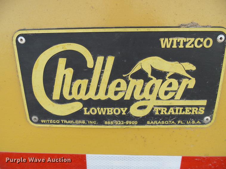 image for item DF2851 2016 Witzco Challenger RG-35 lowboy equipment trailer