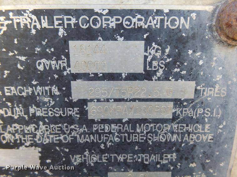 image for item DX9107 2002 Trailmobile dry van trailer