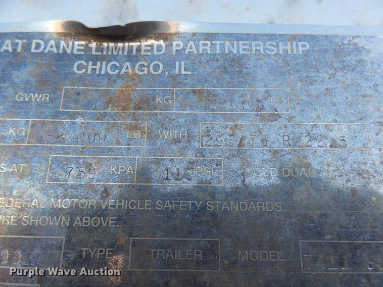 image for item DX9145 2004 Great Dane dry van trailer