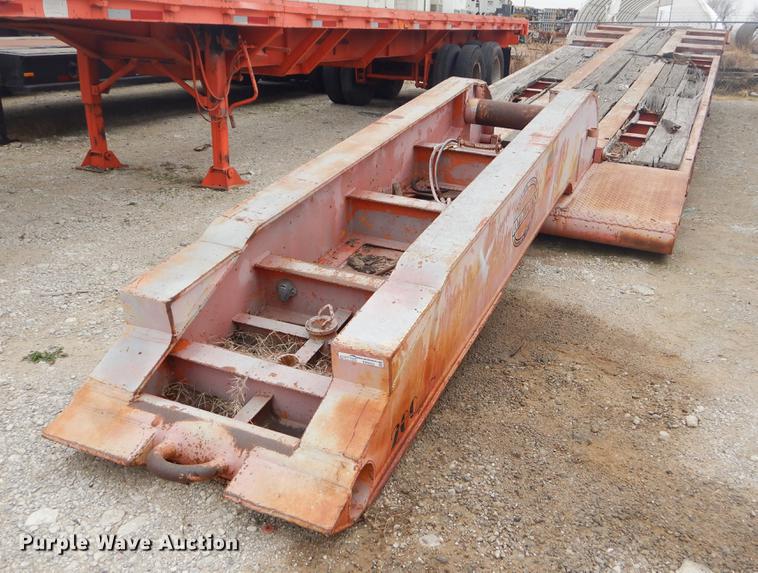 image for item ER9253 1981 Clark lowboy equipment trailer