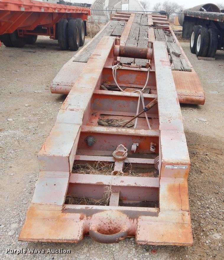 image for item ER9253 1981 Clark lowboy equipment trailer