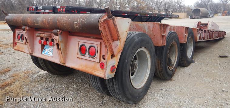 image for item ER9253 1981 Clark lowboy equipment trailer