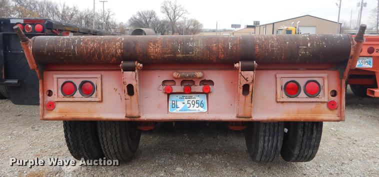 image for item ER9253 1981 Clark lowboy equipment trailer