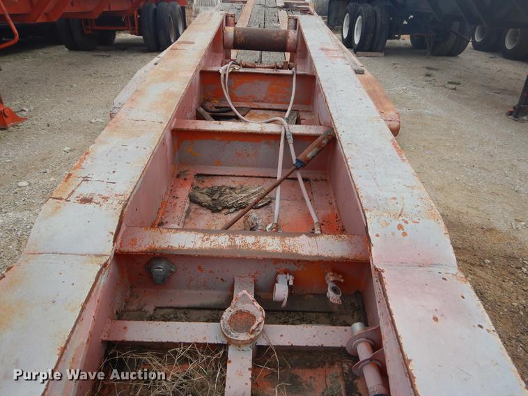 image for item ER9253 1981 Clark lowboy equipment trailer