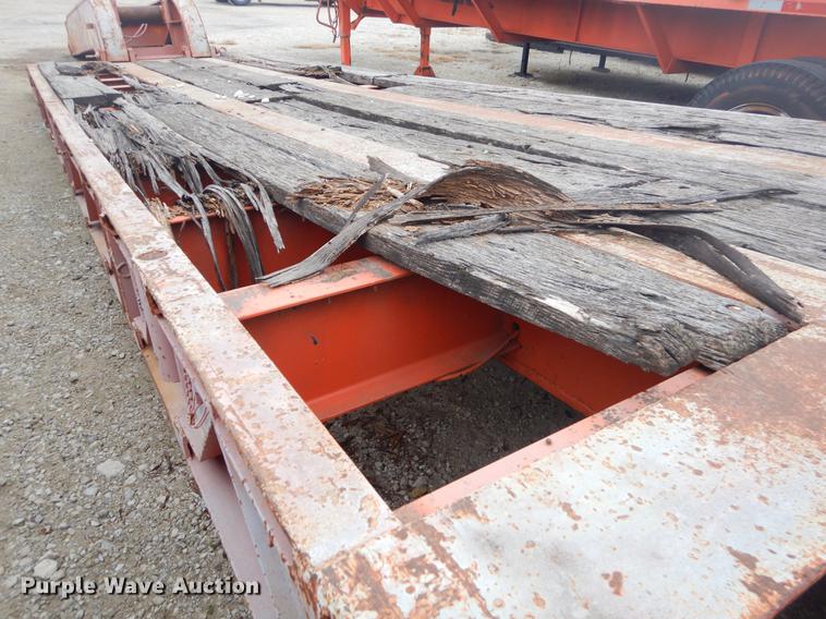 image for item ER9253 1981 Clark lowboy equipment trailer