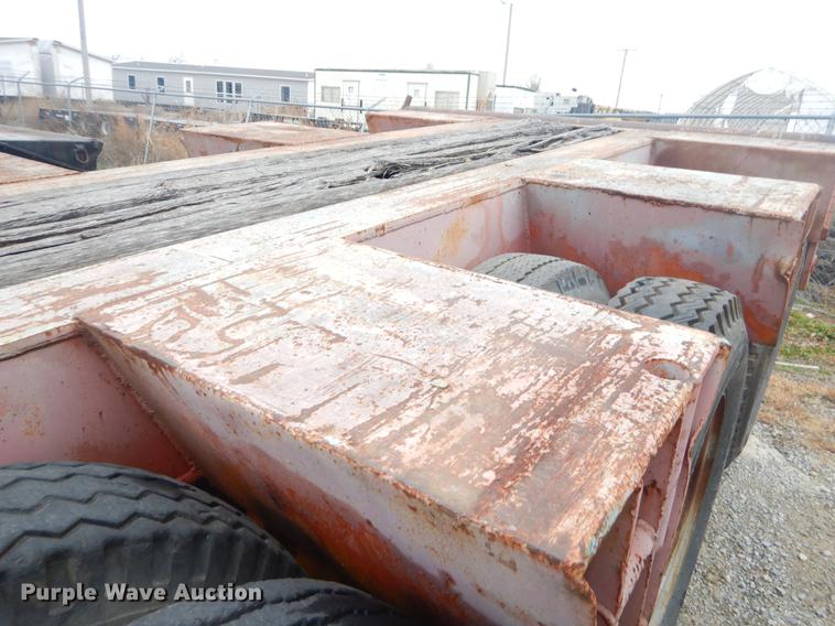 image for item ER9253 1981 Clark lowboy equipment trailer