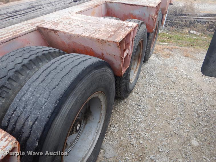 image for item ER9253 1981 Clark lowboy equipment trailer