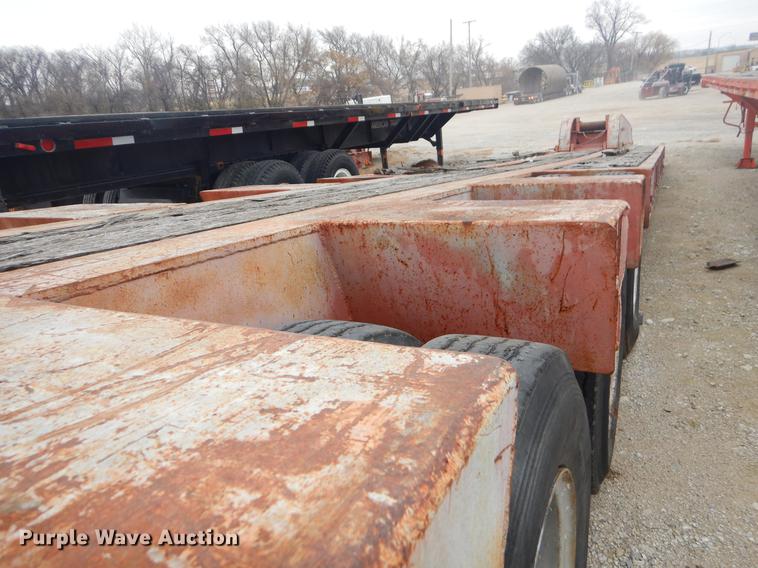 image for item ER9253 1981 Clark lowboy equipment trailer