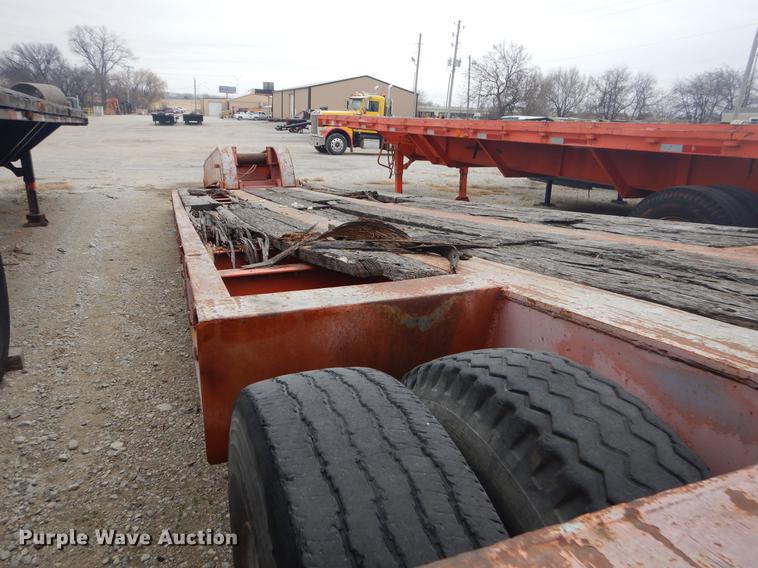 image for item ER9253 1981 Clark lowboy equipment trailer
