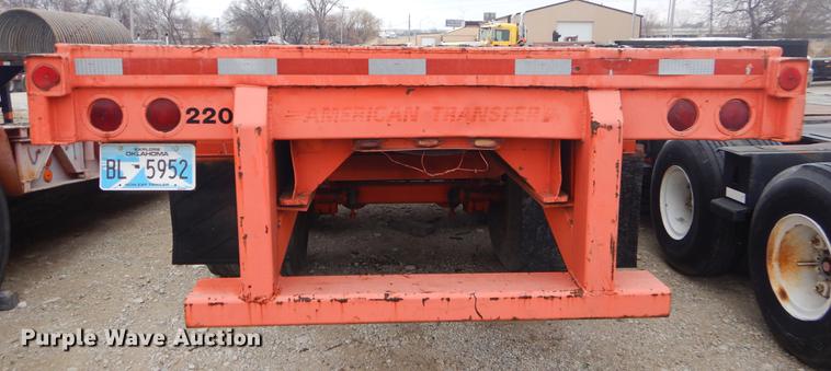 image for item ER9254 1971 Fruehauf flatbed trailer