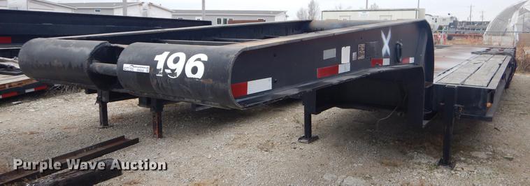 image for item ER9255 1974 Birmingham 1240FLATZA drop deck equipment trailer