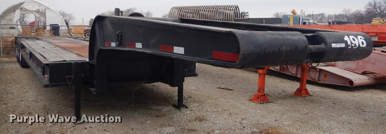 image for item ER9255 1974 Birmingham 1240FLATZA drop deck equipment trailer